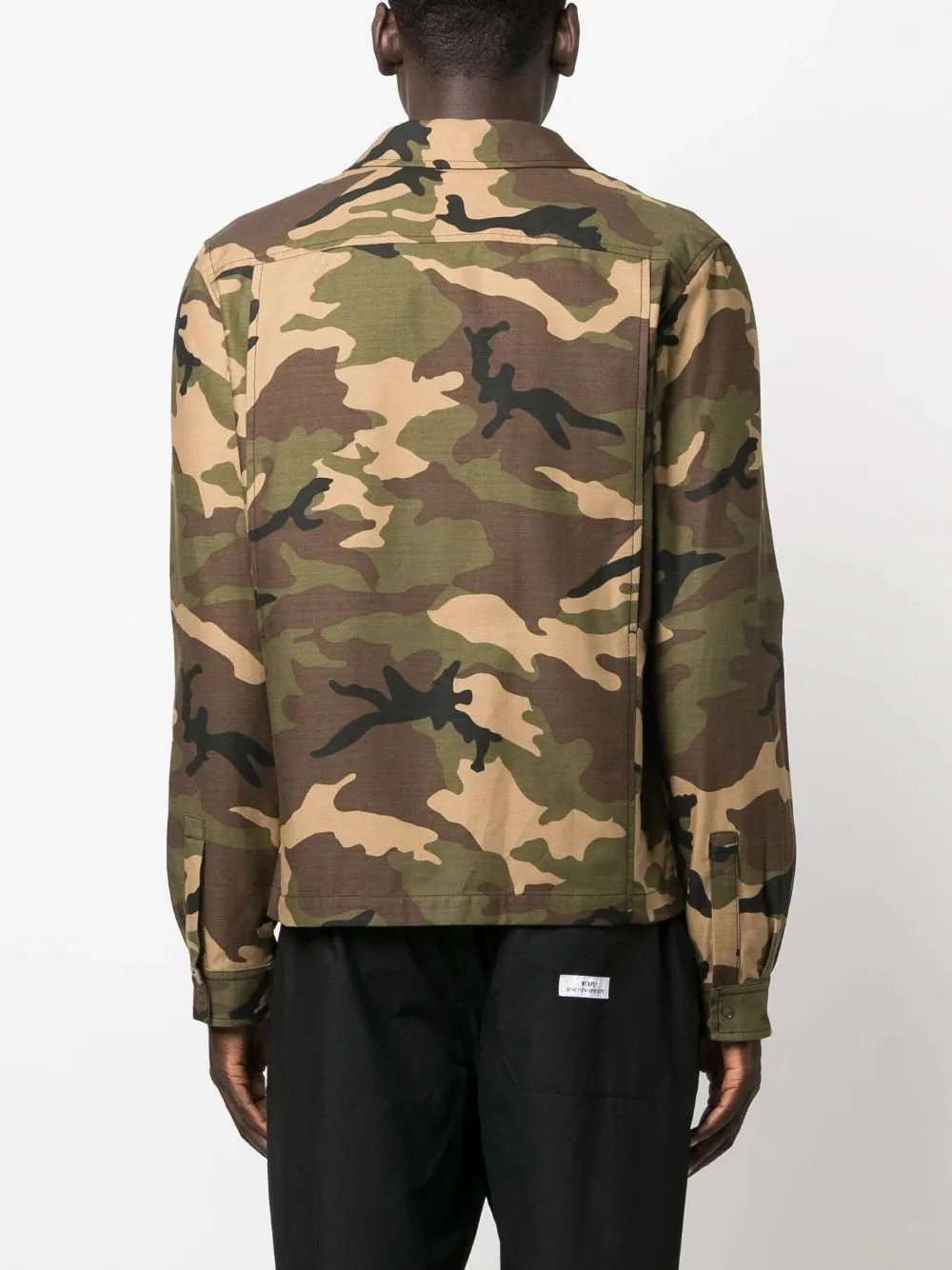 Palm Angels Sartorial Tape Camo Work Jkt Military Off White