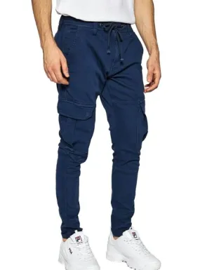 pantalon pepe jeans jones azul para hombre