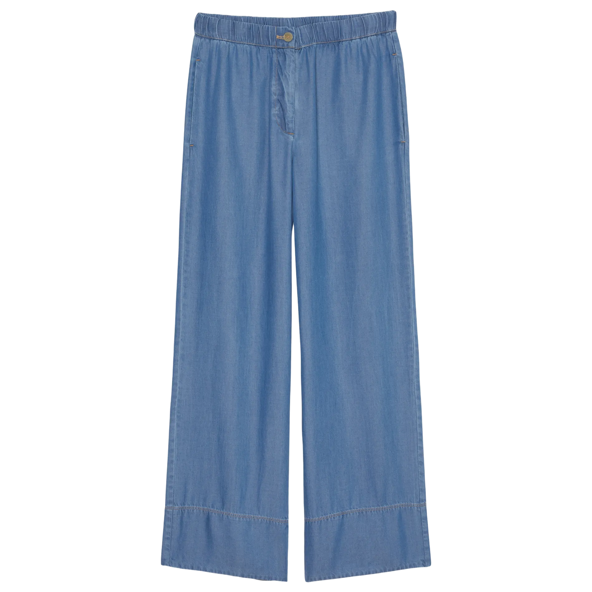 Pantalón ancho en azul