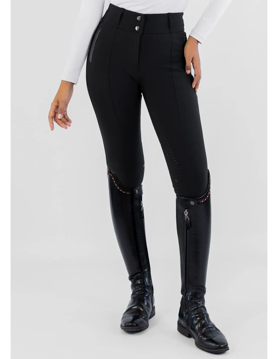 Pantalón de montar Honour Breeches Negro Maximilian