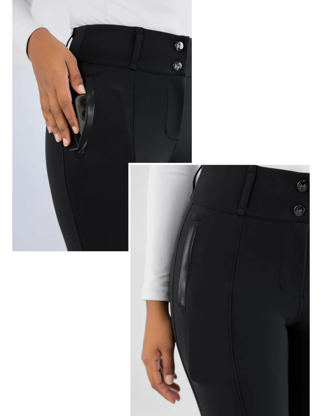 Pantalón de montar Honour Breeches Negro Maximilian