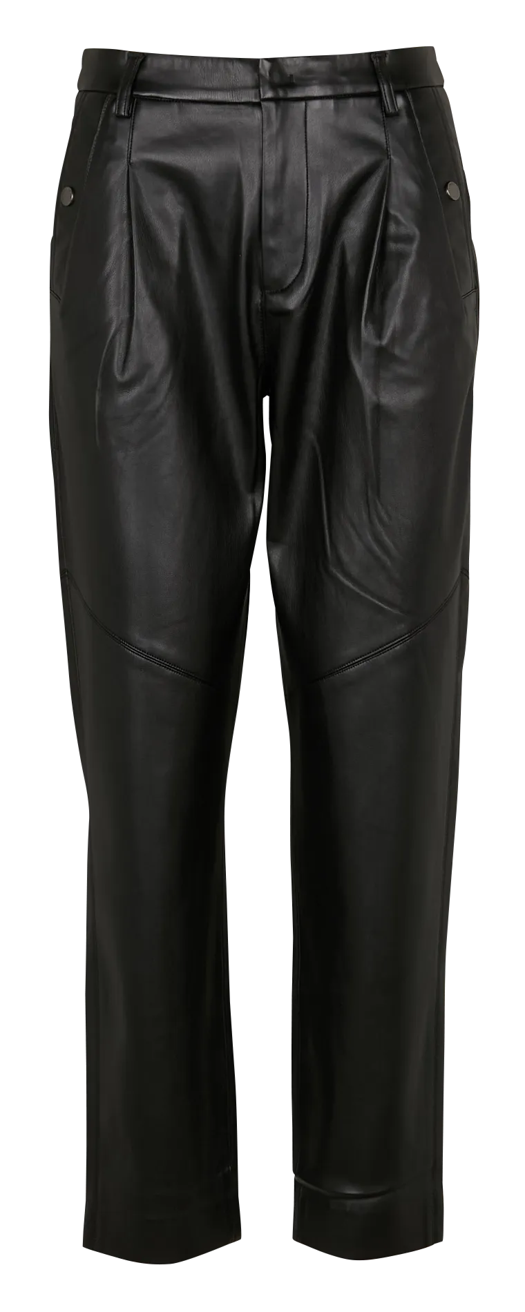 Pantalón de viscosa tapered en negro