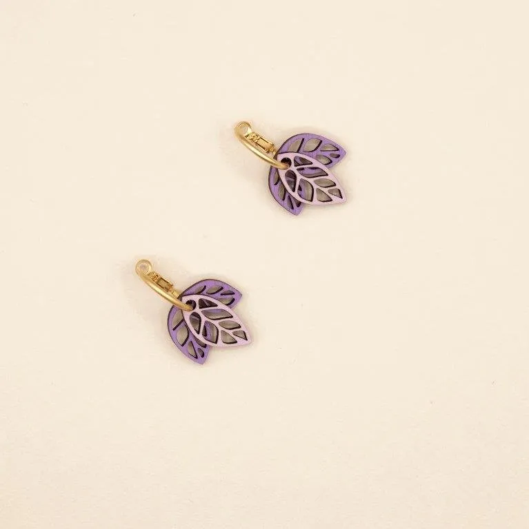 Pendientes aros rustling violet sorority