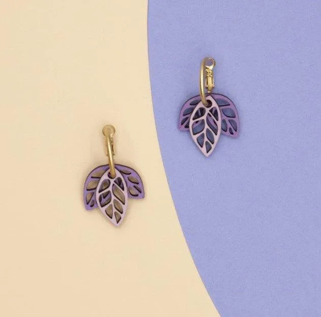 Pendientes aros rustling violet sorority