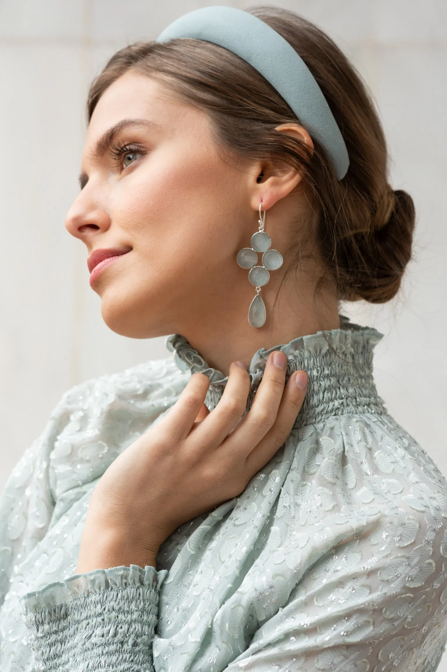 Pendientes Limoges jade Sample Sale