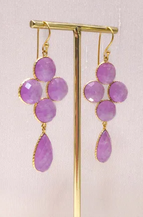 Pendientes Limoges lavanda