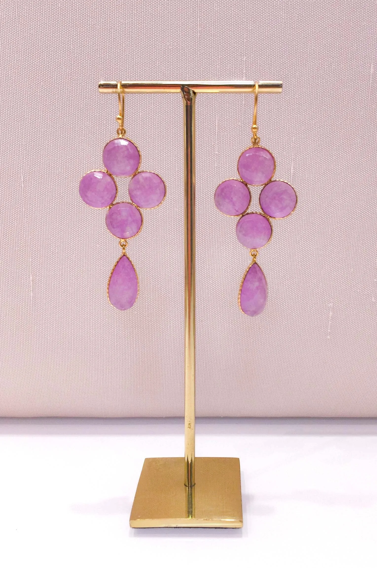 Pendientes Limoges lavanda