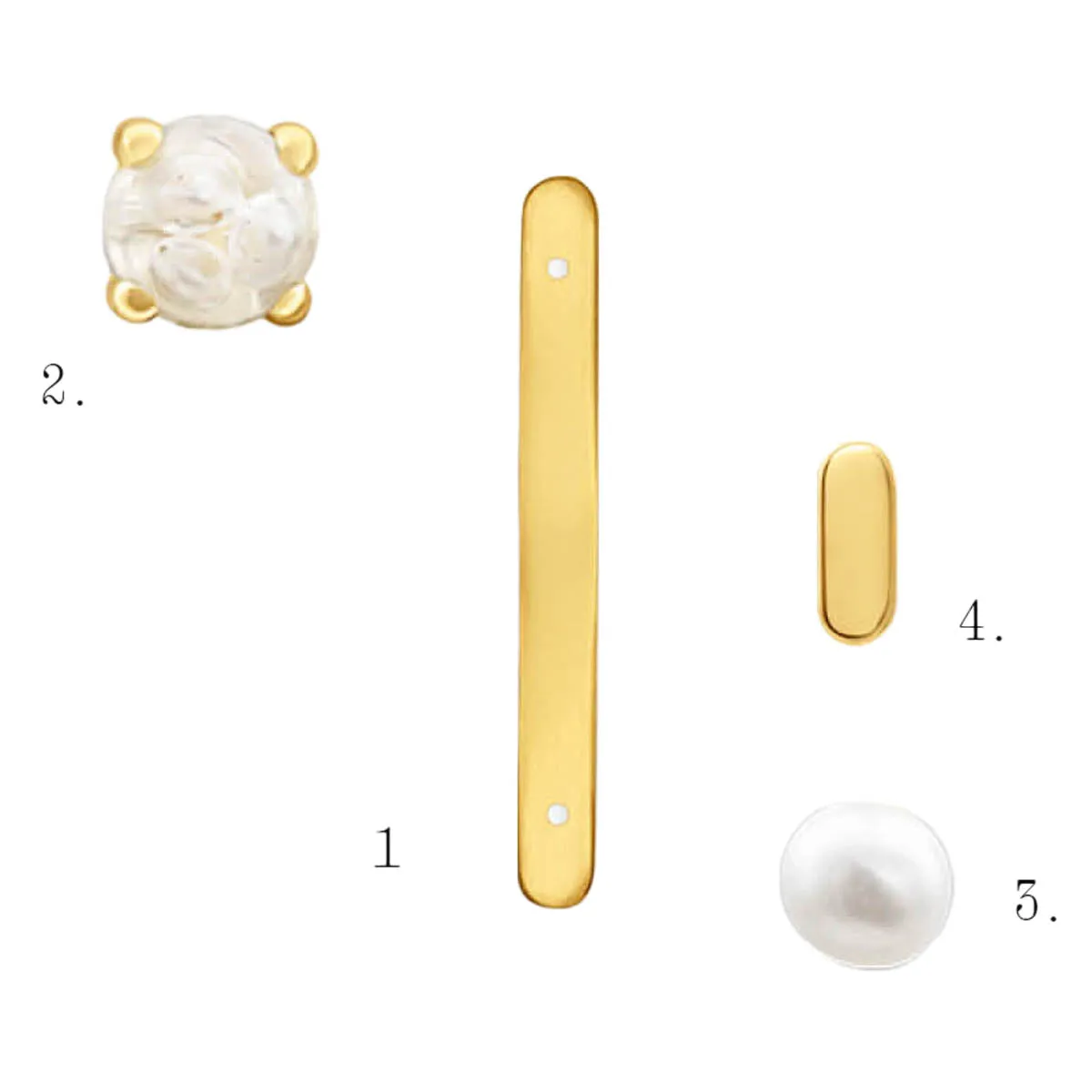 Pendientes Naked Pearls Conexiones N5