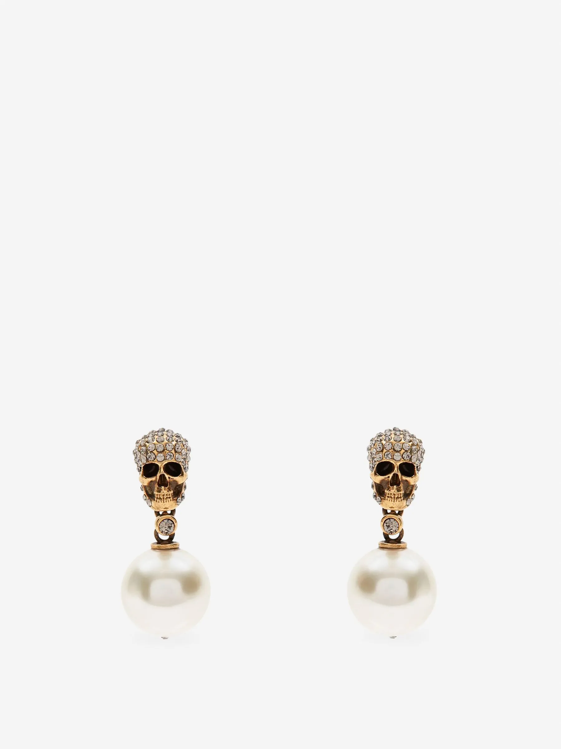 Pendientes Skull Dorado