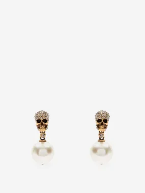 Pendientes Skull Dorado