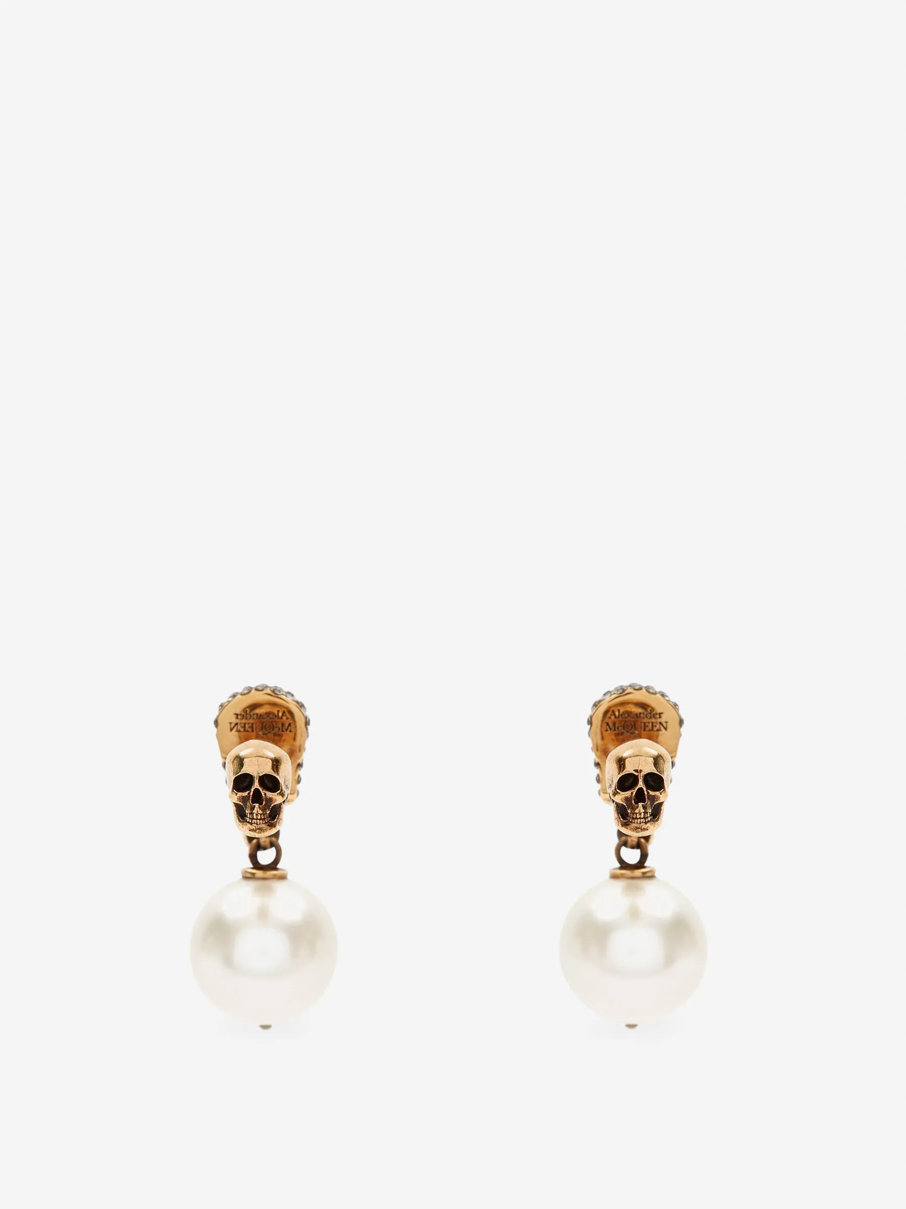 Pendientes Skull Dorado