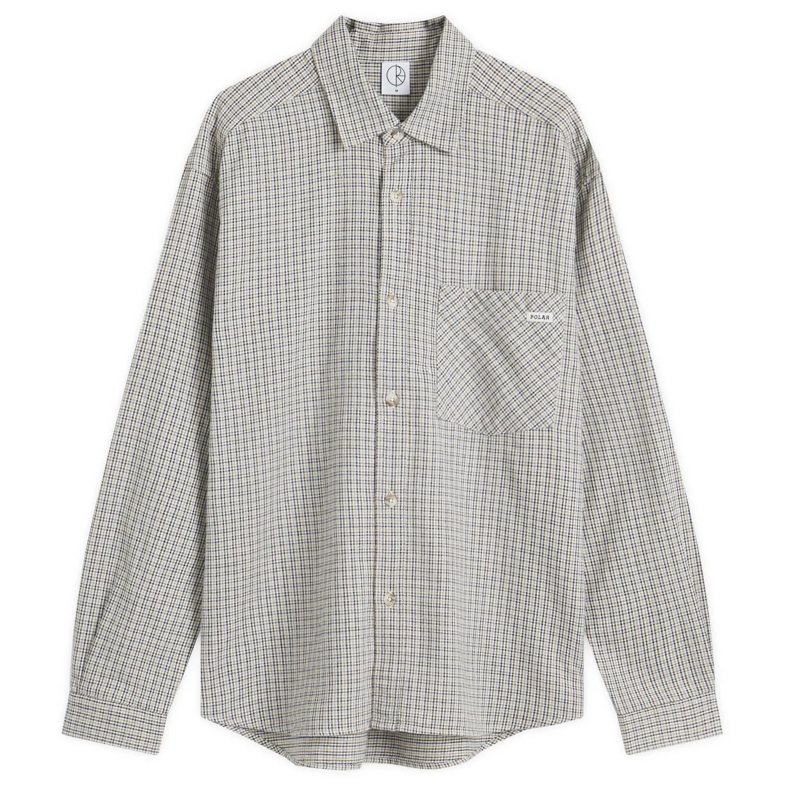 Polar Skate Co. Mitchell Check Long Sleeve Shirt Creme