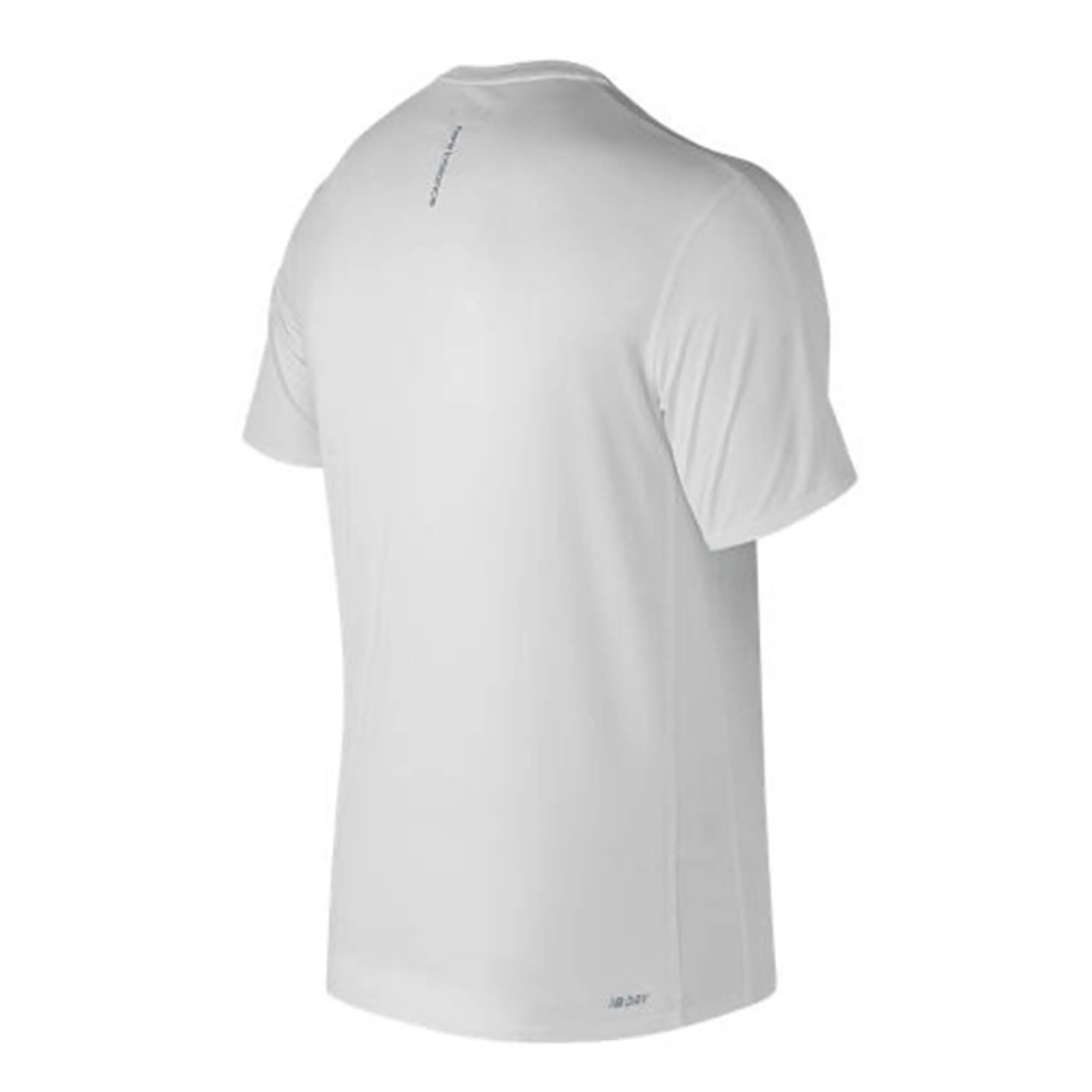 Polera Running Hombre New Balance Accelerate Short Sleeve Blanco 