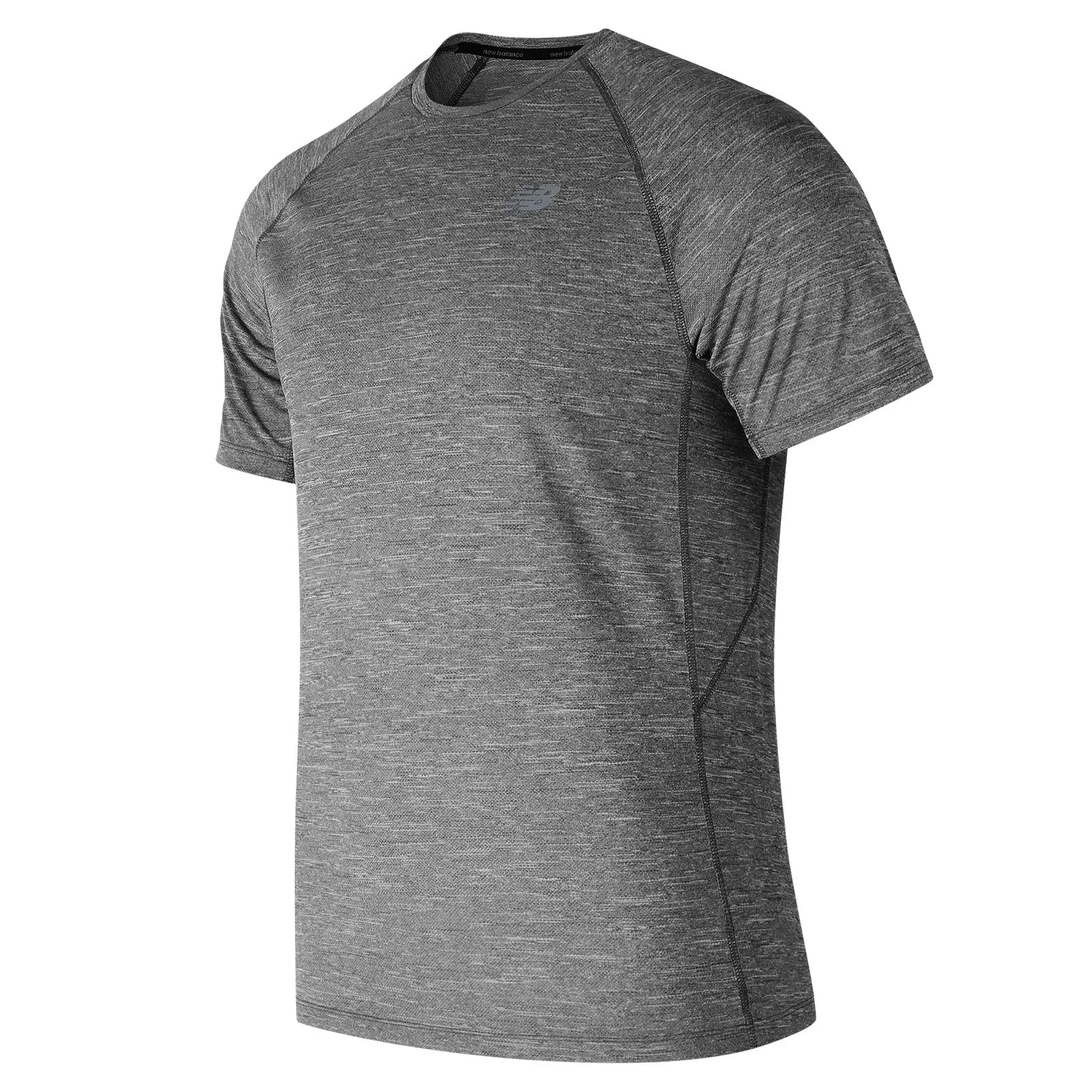 Polera Running Hombre New Balance Tenacity Short Sleeve Gris