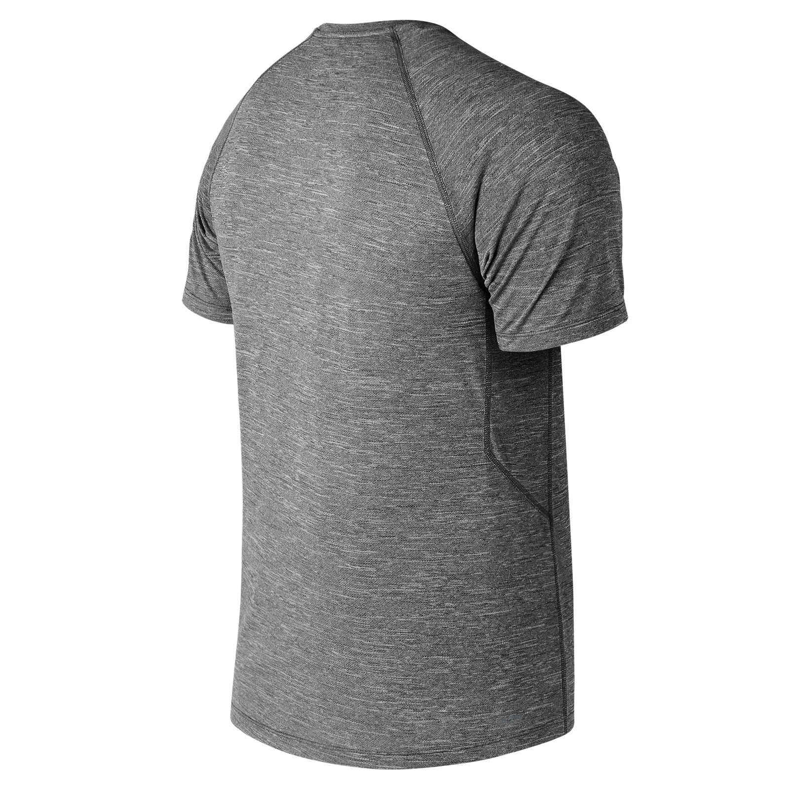 Polera Running Hombre New Balance Tenacity Short Sleeve Gris