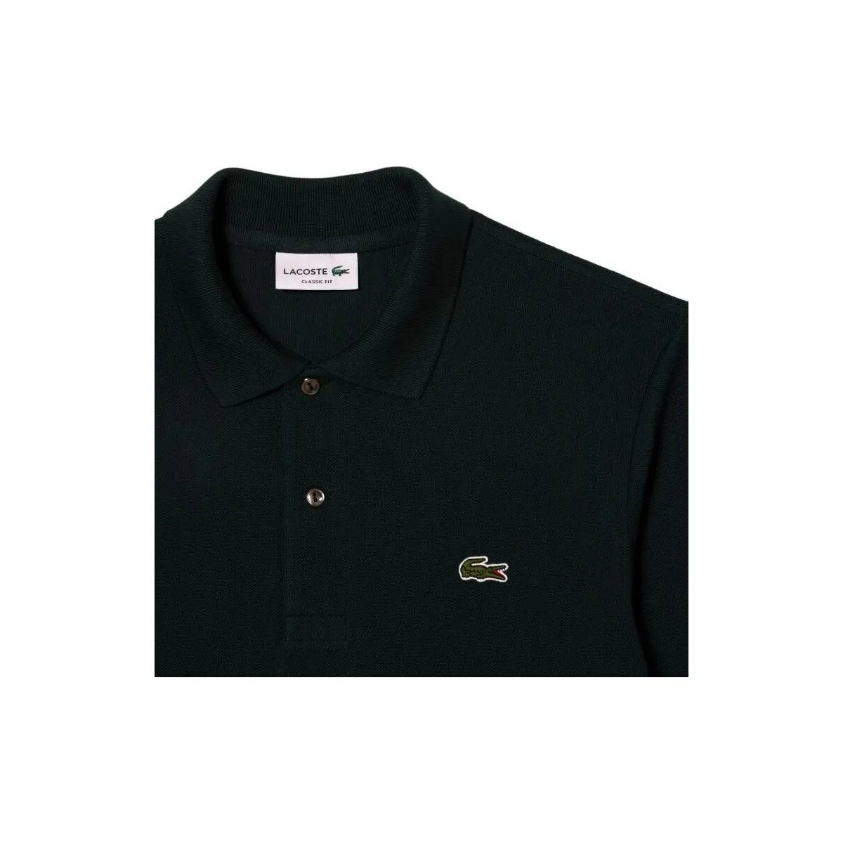 Polo Classic Fit Long Sleeve Hombre Dark Green