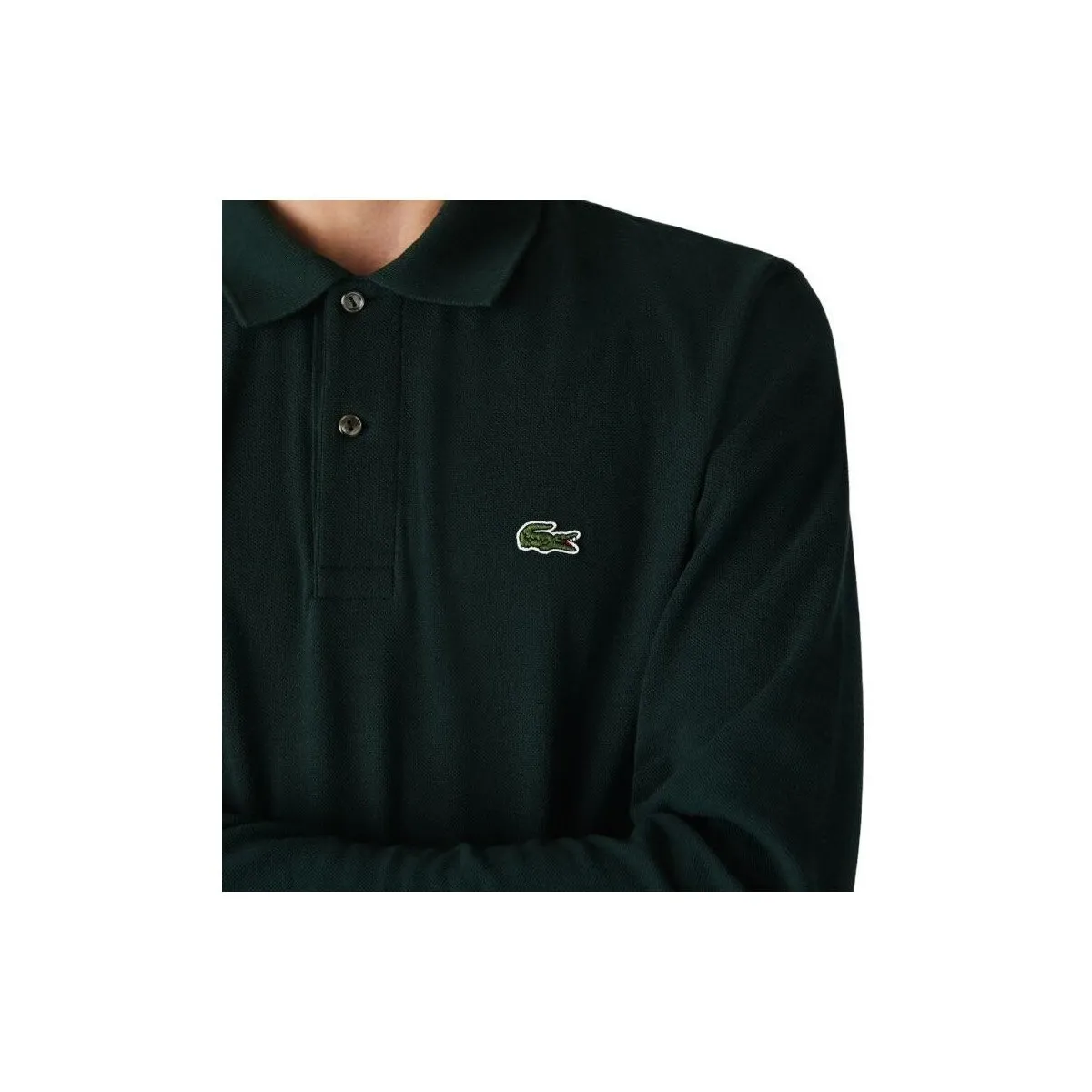 Polo Classic Fit Long Sleeve Hombre Dark Green