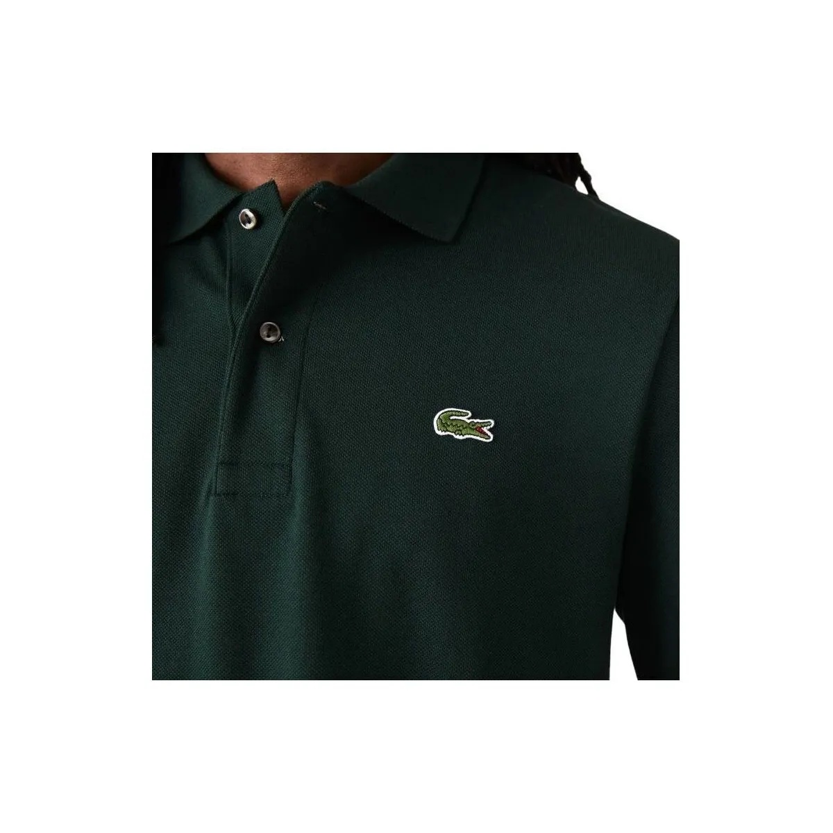 Polo Classic Fit Long Sleeve Hombre Dark Green