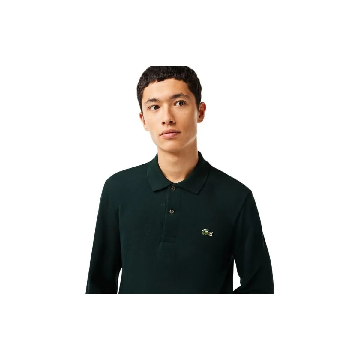 Polo Classic Fit Long Sleeve Hombre Dark Green