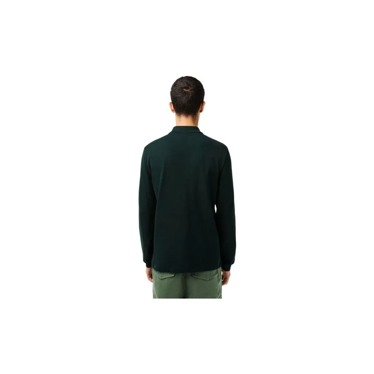 Polo Classic Fit Long Sleeve Hombre Dark Green