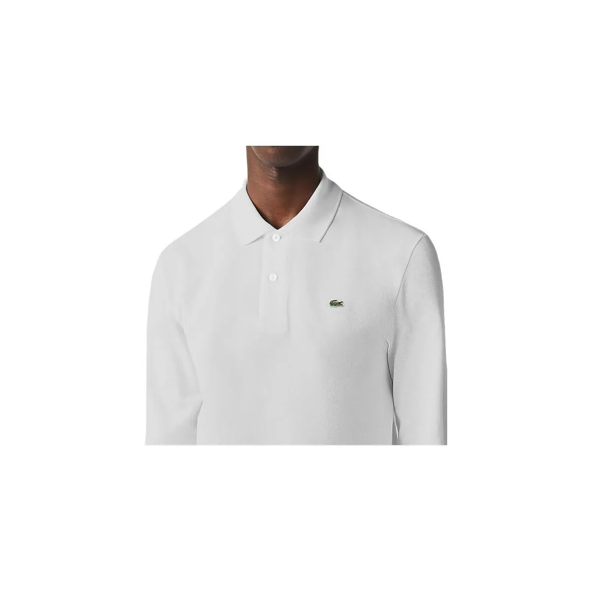 Polo Classic Fit Long sleeve Hombre White