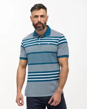 Polo Cuello Camisa Hombre Saylor Azul Imperial