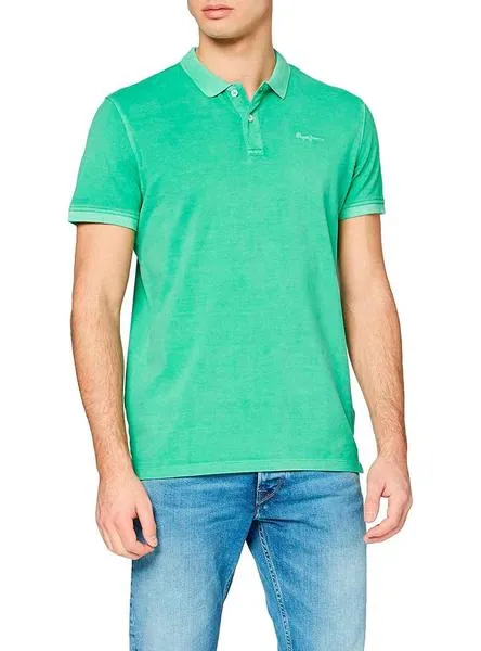 polo pepe jeans vicent verde para hombre