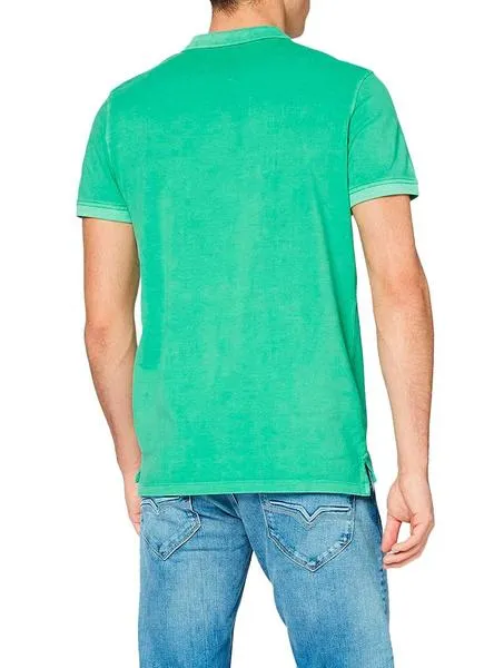 polo pepe jeans vicent verde para hombre