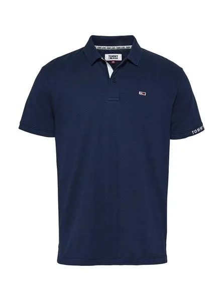 polo tommy jeans branded azul marino para hombre