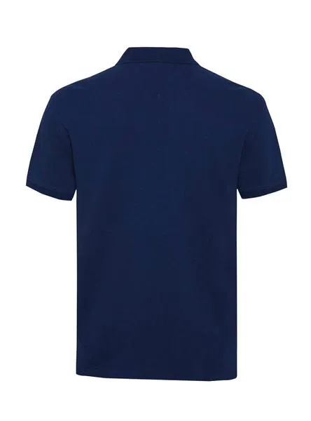 polo tommy jeans essential logo azul para hombre