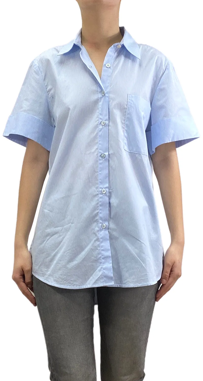 QÜINA Camisa Rayas Celeste