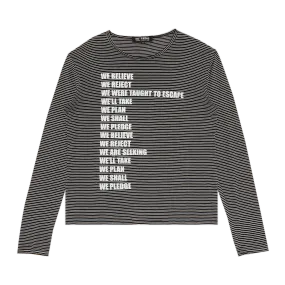 RAF SIMONS Vintage Woe Unto Those Stretch Long-Sleeve