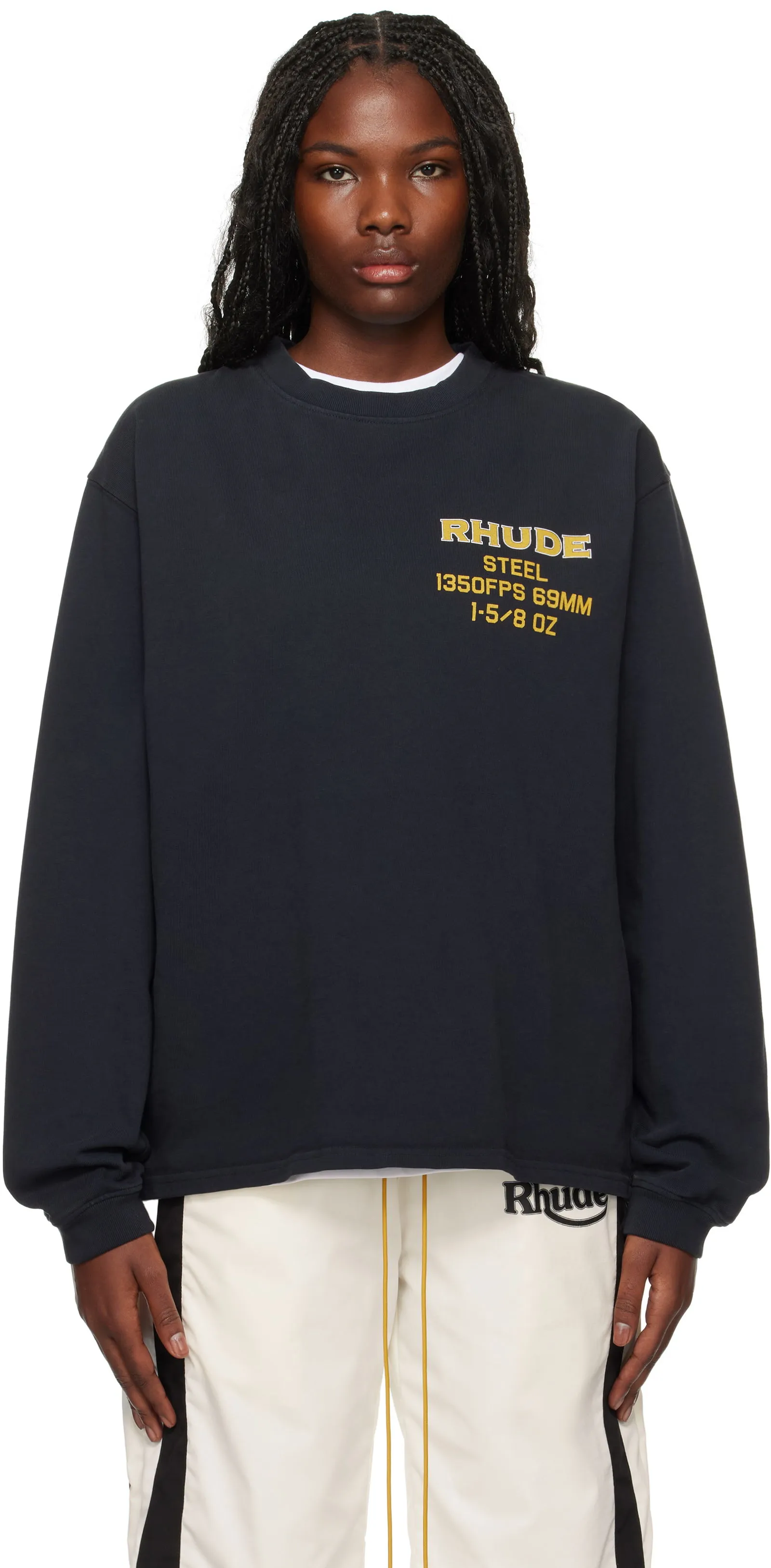 Rhude Long Sleeve Rhude Steel T-shirt