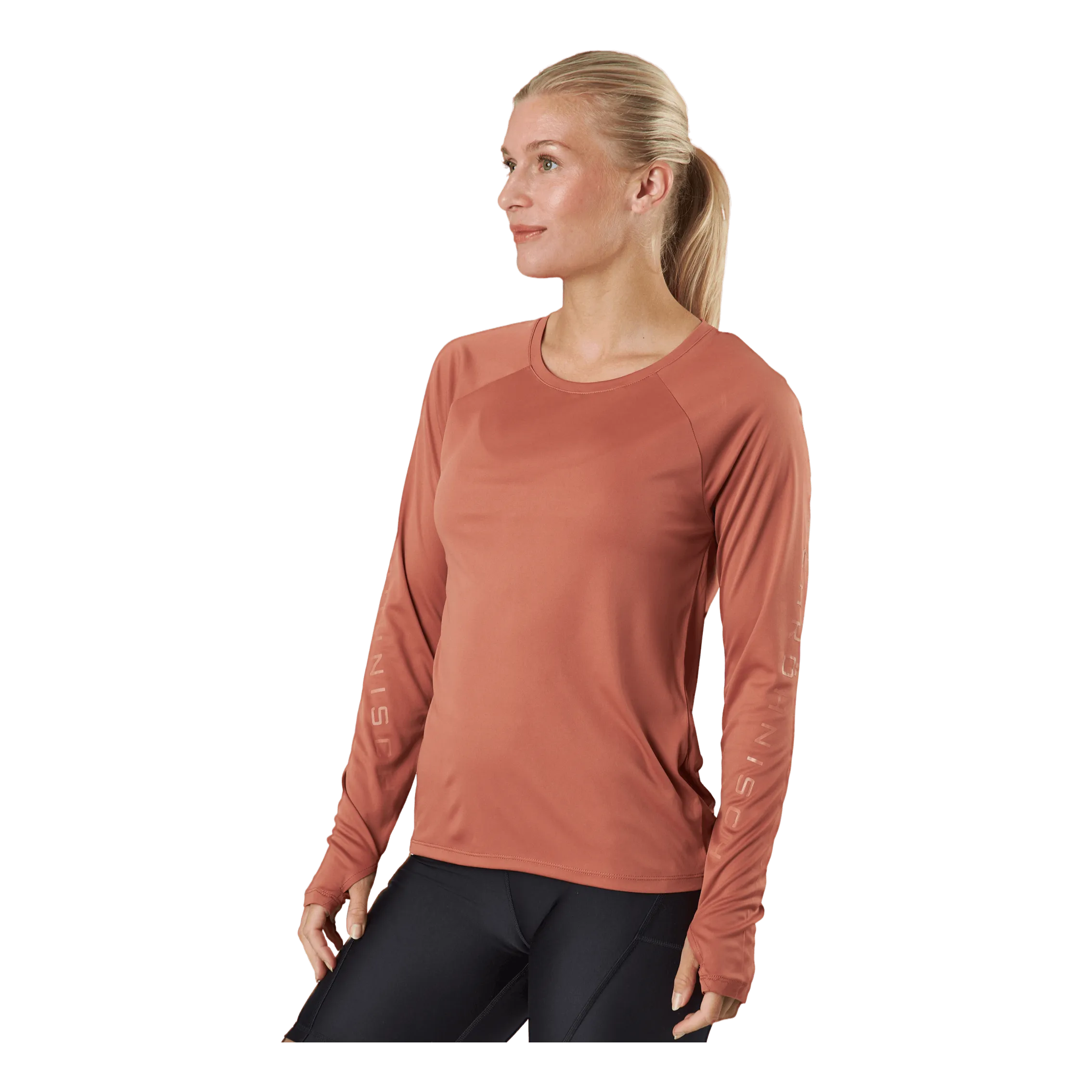 Röhnisch Active Logo Long Sleeve Copper Brown