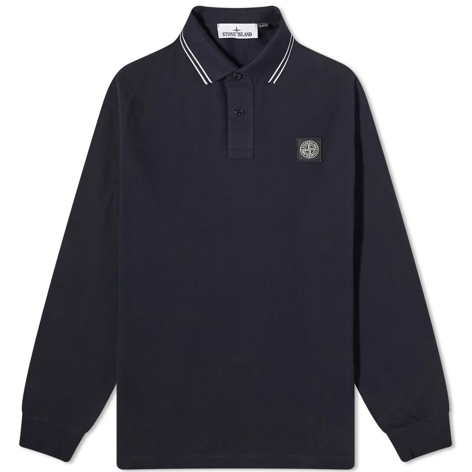 Stone Island Long Sleeve Patch Polo