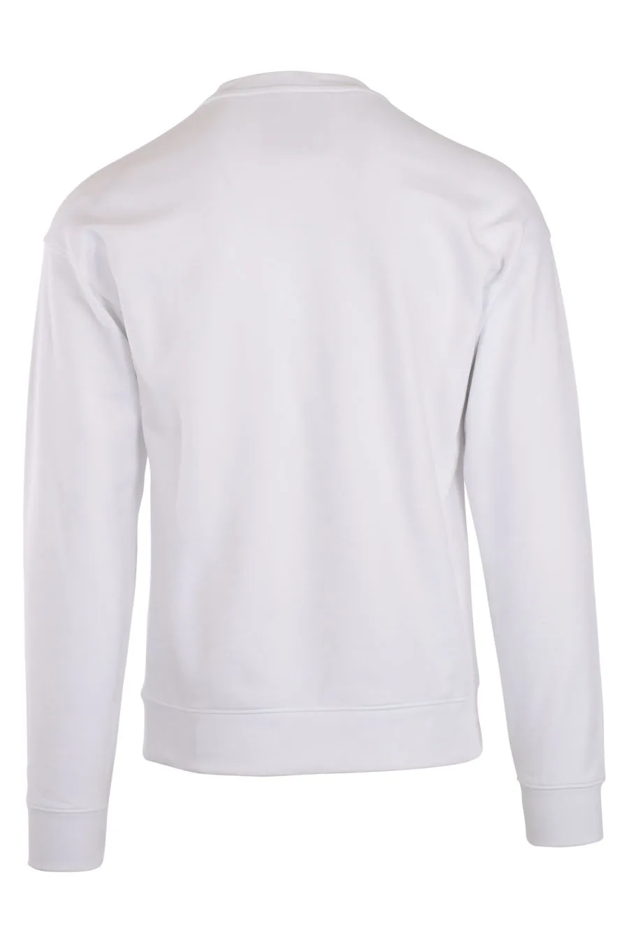 Sudadera blanca con logo milano 