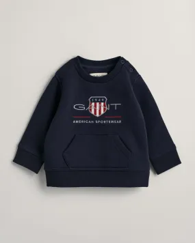 Sudadera de cuello redondo Archive Shield Baby