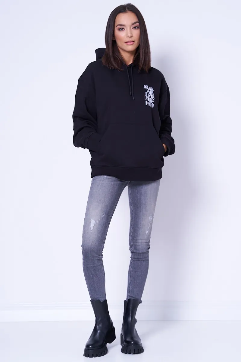 Sudadera de mujer KARL LAGERFELD capucha logo