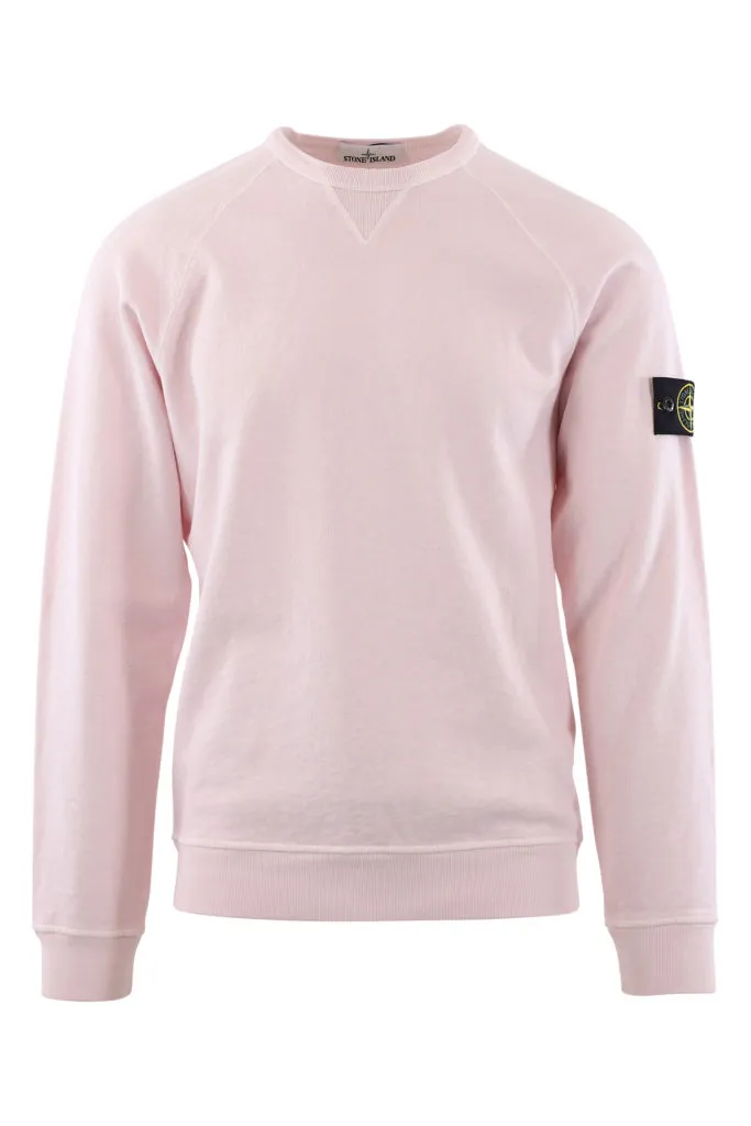 Sudadera fina de color rosa con parche