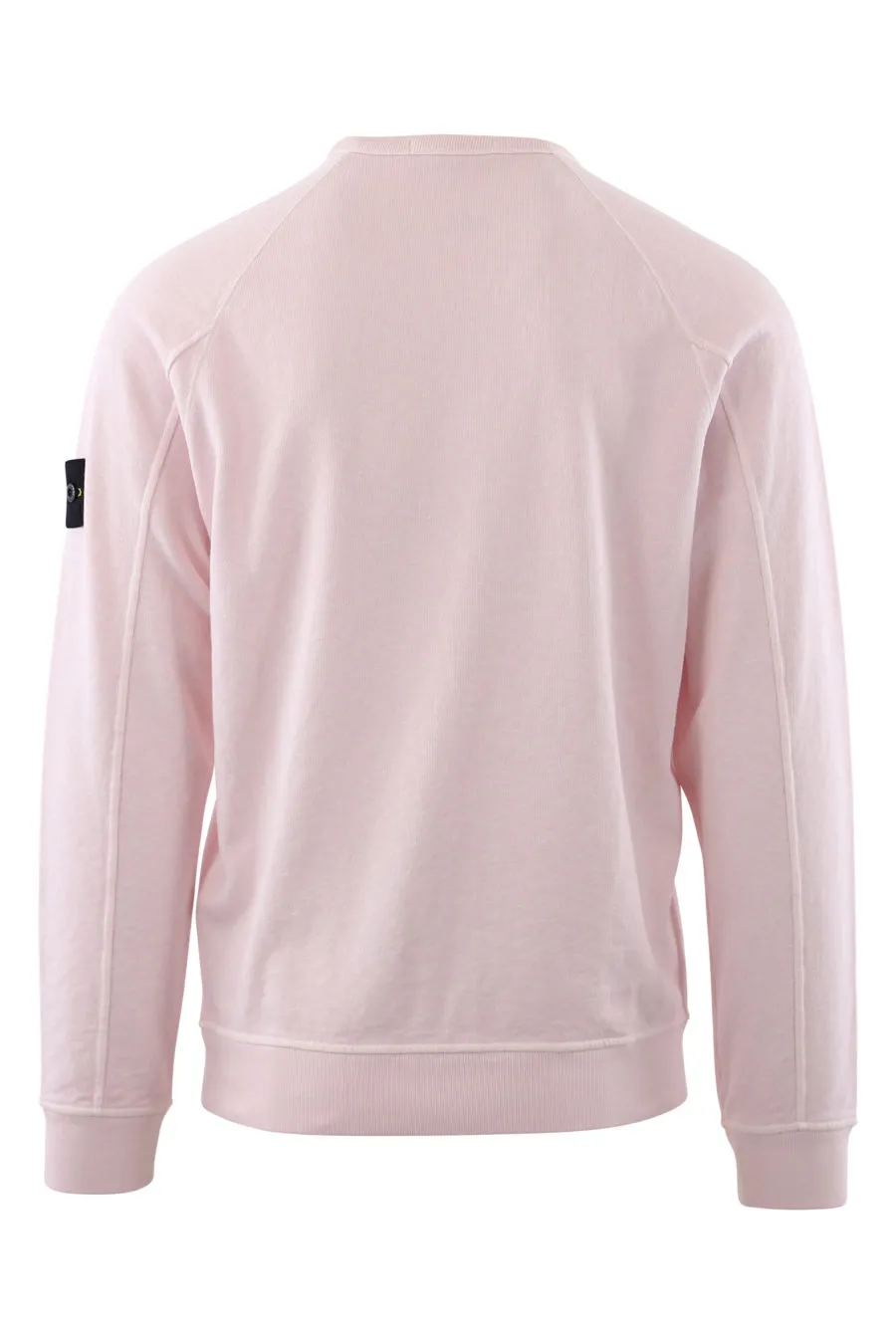 Sudadera fina de color rosa con parche