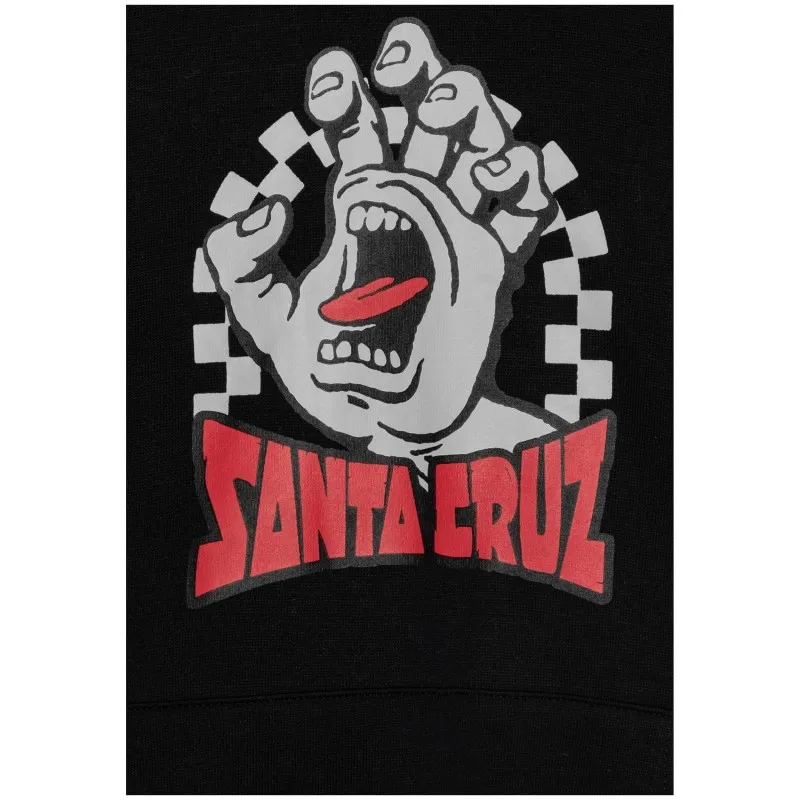 Sudadera Santa Cruz Youth Hood Check Gateway Hand Front