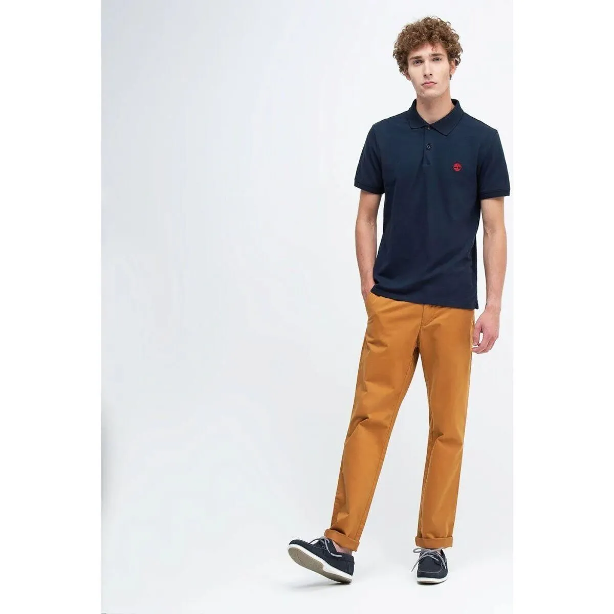 TB0A2DJE - SLEEVE STRETCH POLO-4331 DARK SAPPHIRE