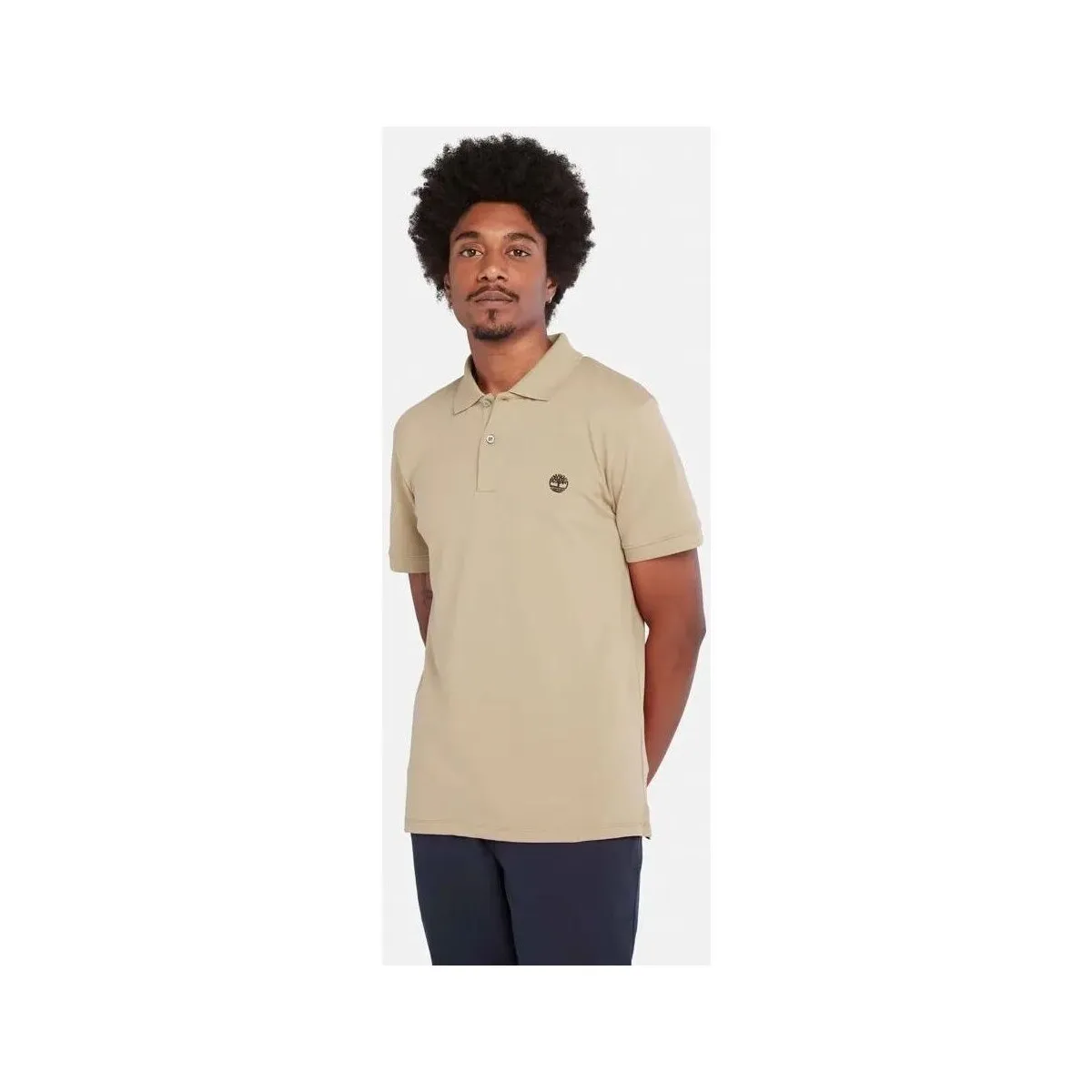 TB0A2DJE - SLEEVE STRETCH POLO-DH41 LEMON PEPPER