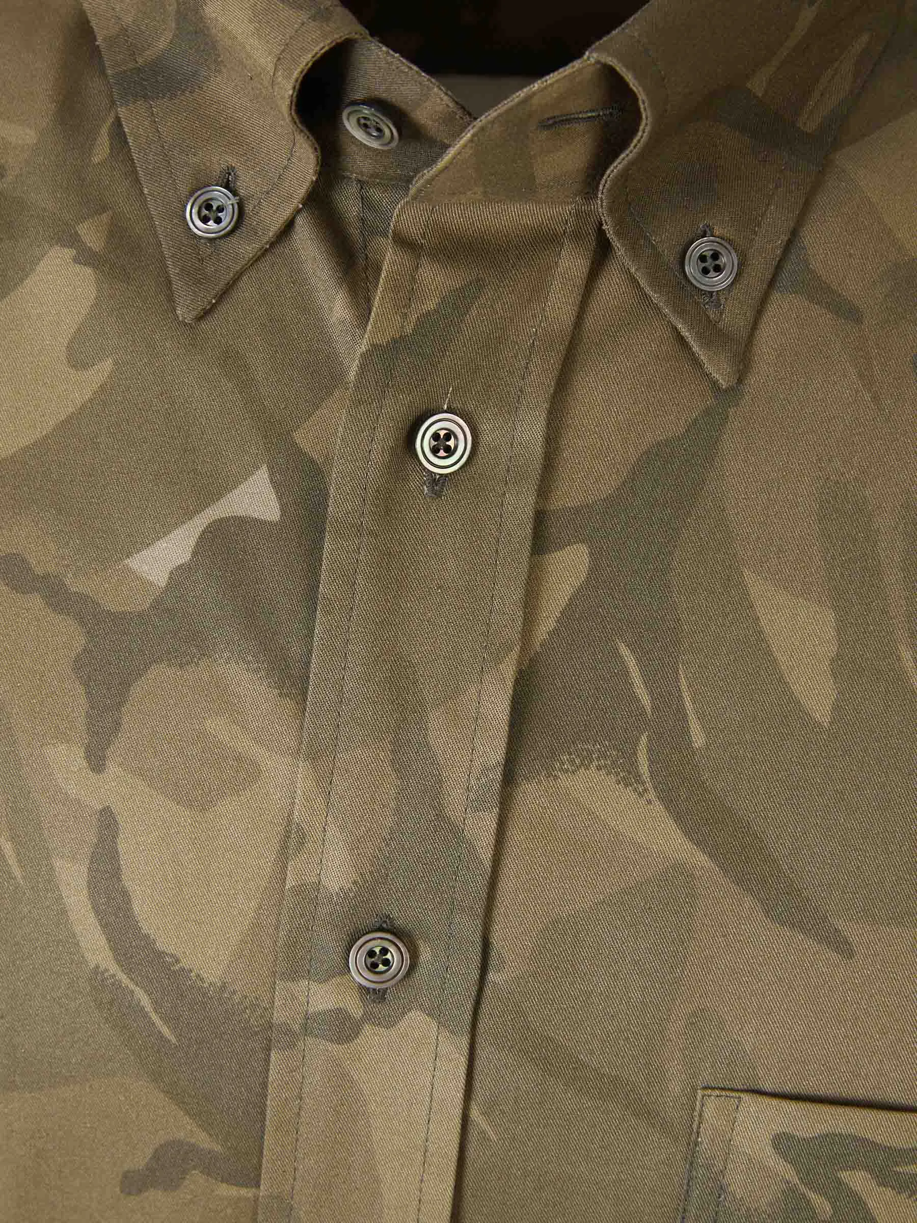 Tom Ford Camisa Motivo Militar