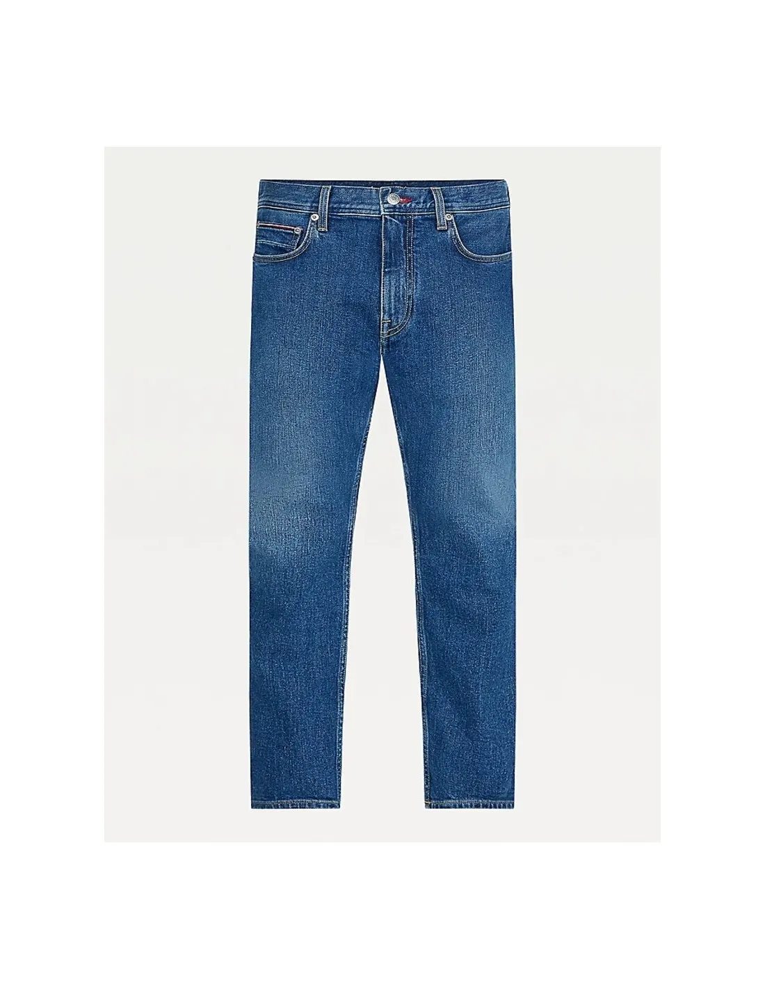 Tommy Hilfiger pantalón vaquero recto Straight Denton desteñido