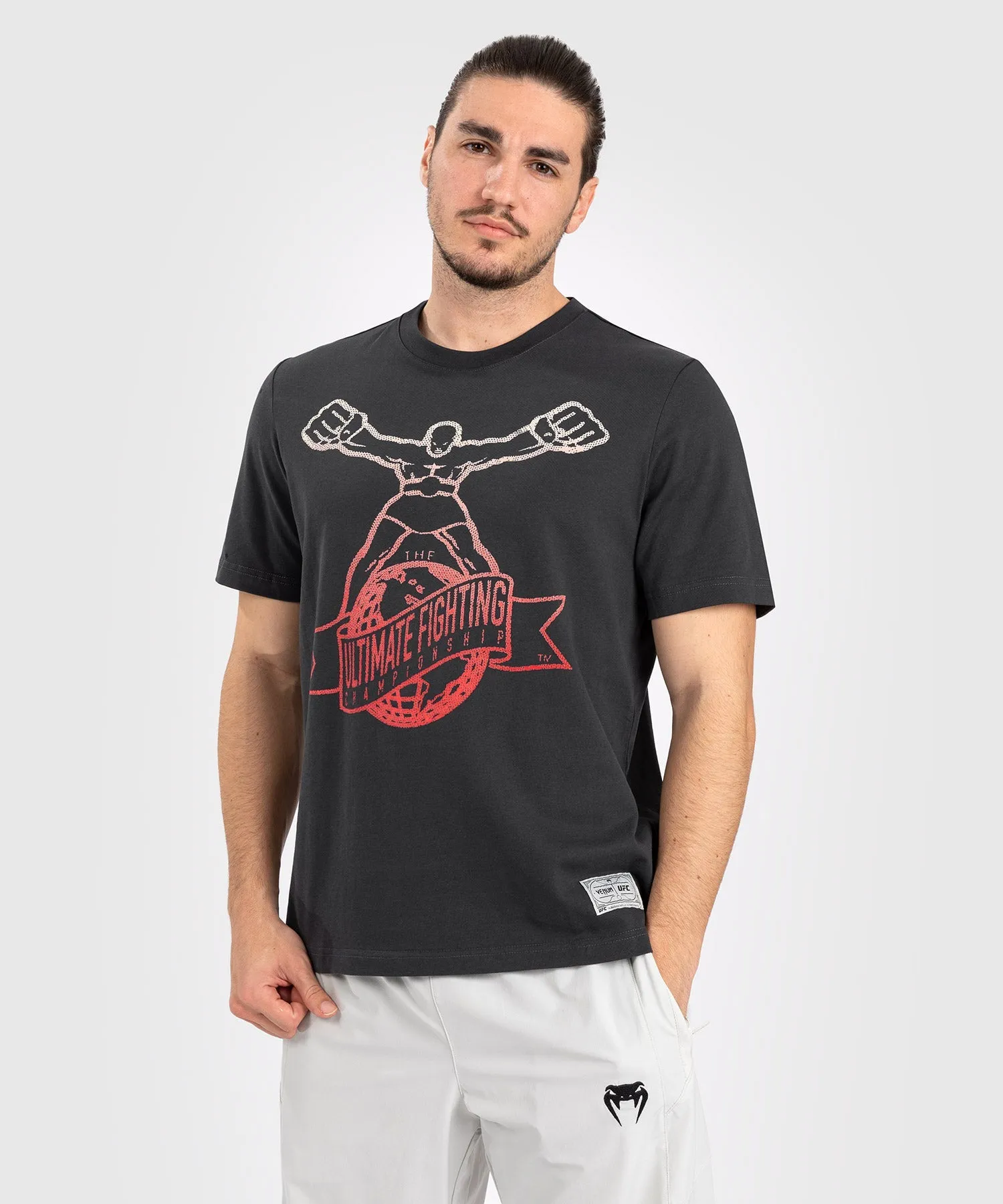 UFC by Venum Ulti-Man Camiseta - Gris/Rojo