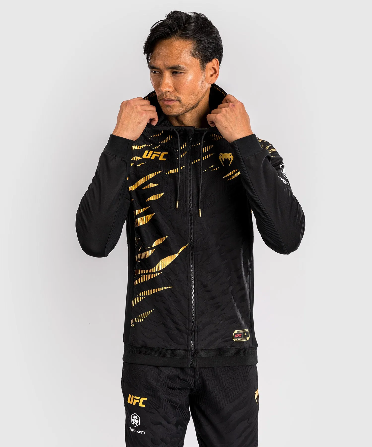 UFC Fusion by Venum Personalizados Authentic Fight Night Sudadera con Capucha para Hombre - Campeón