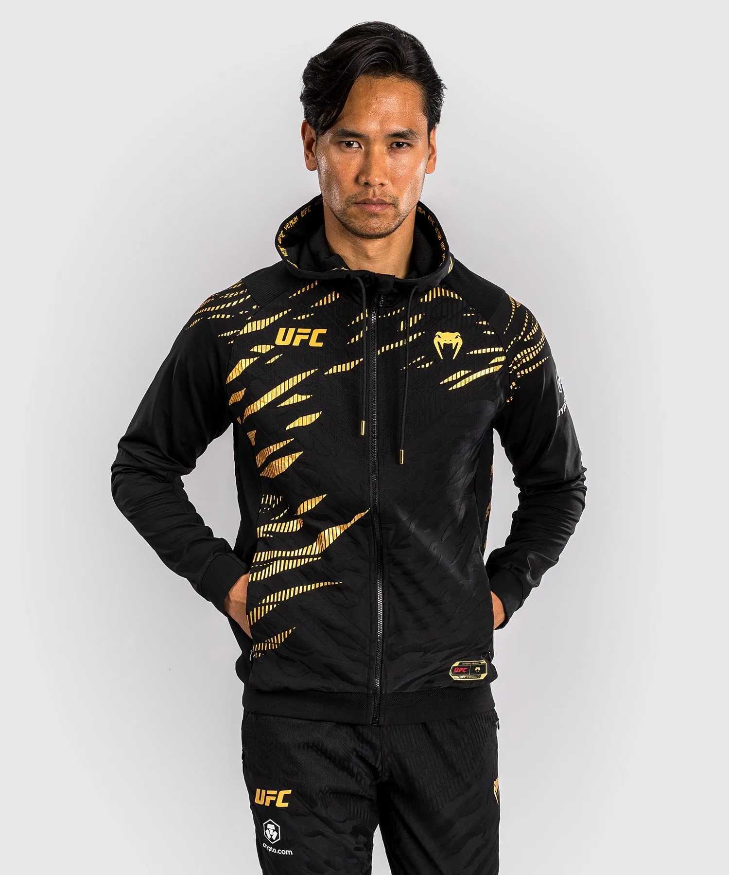 UFC Fusion by Venum Personalizados Authentic Fight Night Sudadera con Capucha para Hombre - Campeón