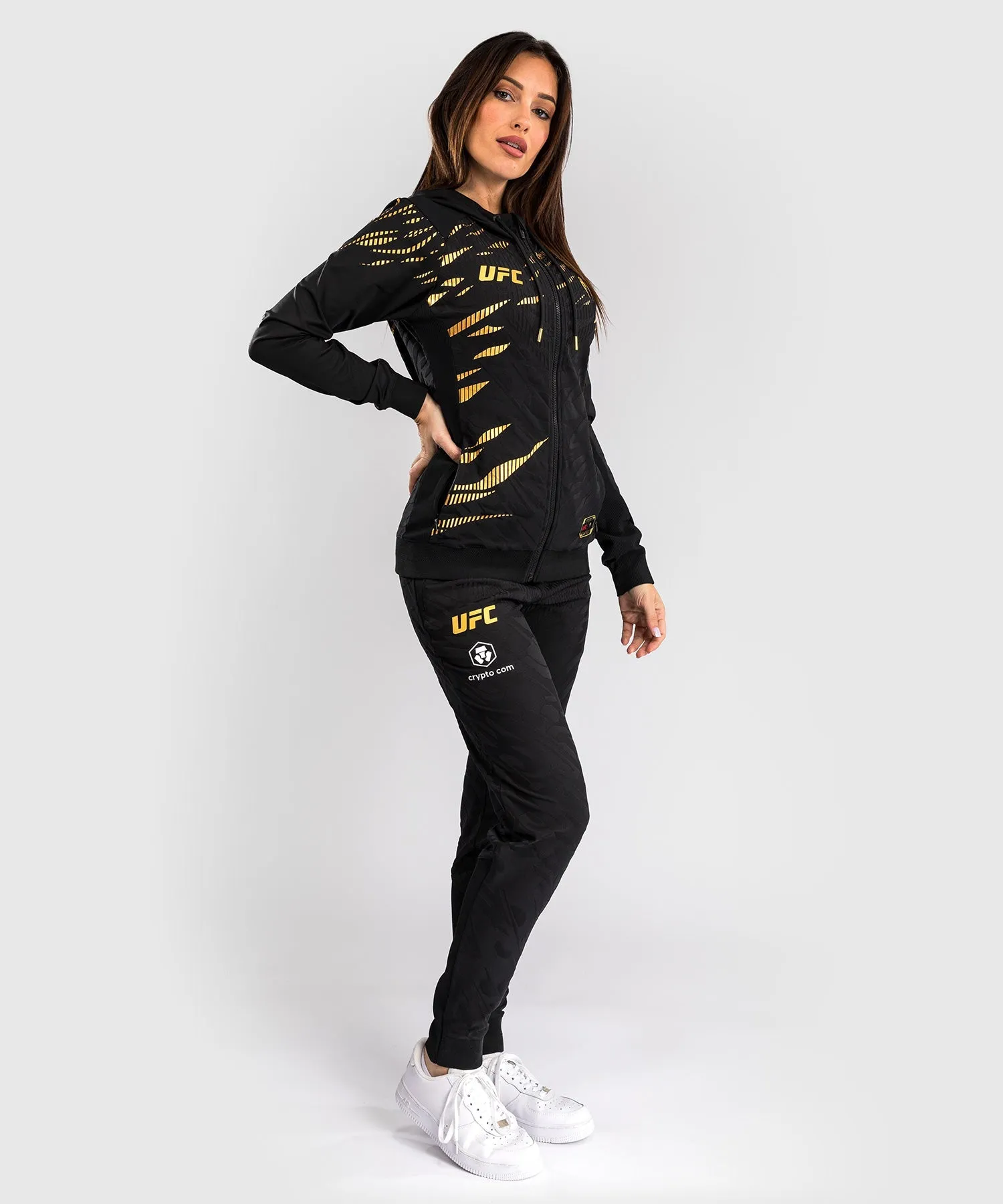 UFC Fusion by Venum Personalizados Authentic Fight Night Sudadera con Capucha para Mujer - Campeón