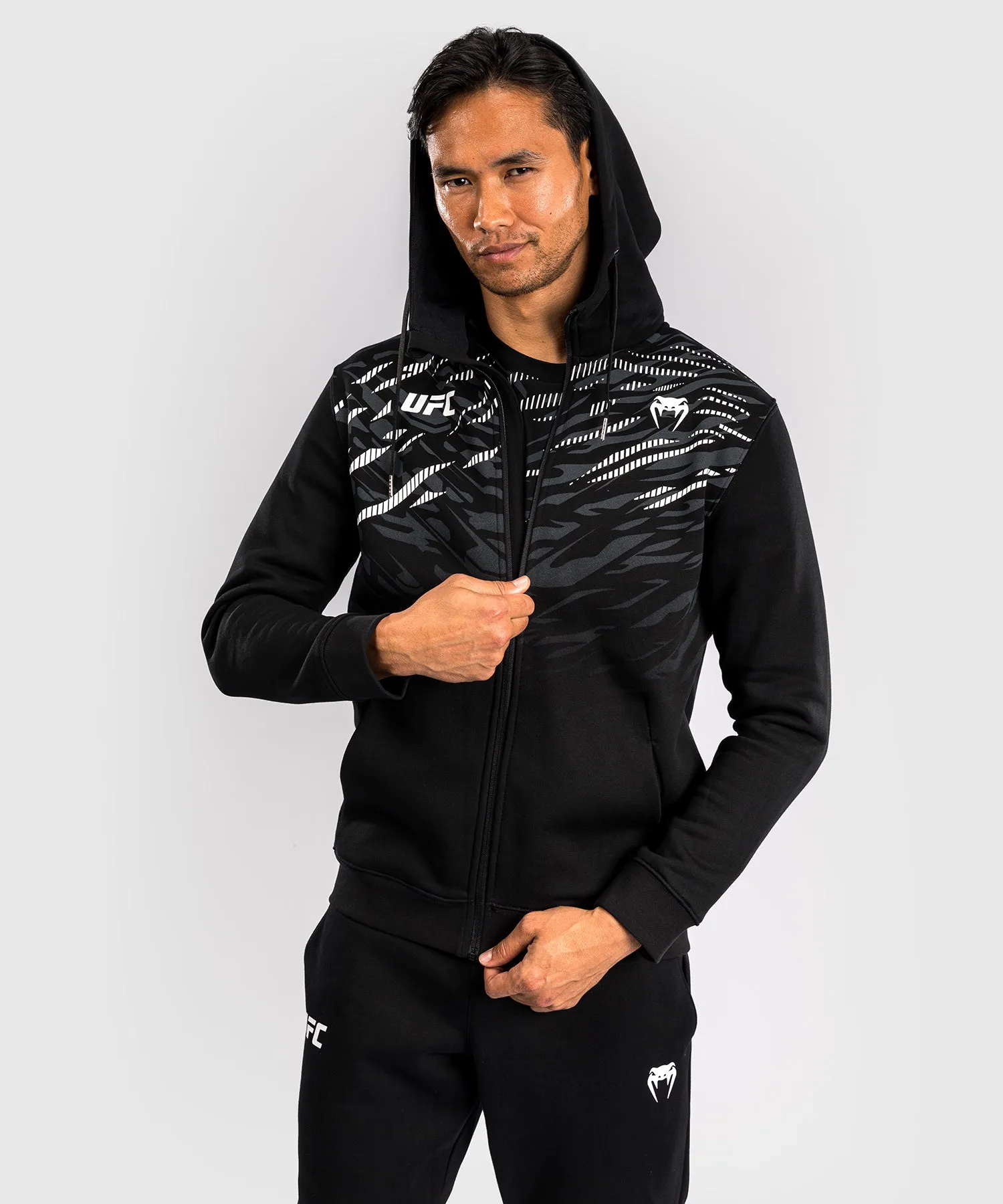 UFC Fusion by Venum Replica Sudadera con Cremallera para Hombre - Negro